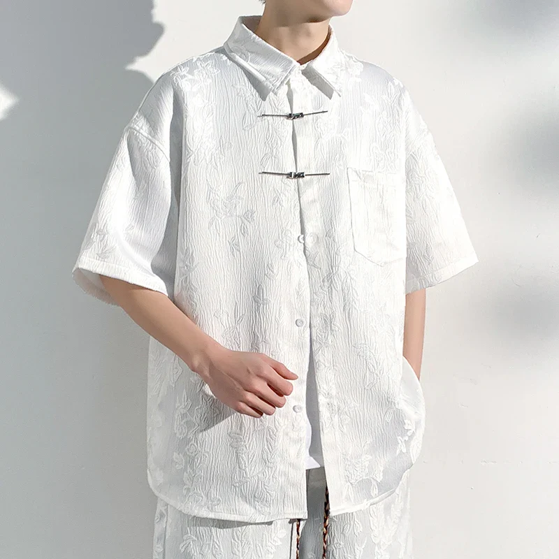 Chemises Chinoises Hommes Hanfu Décontracté – Image 2