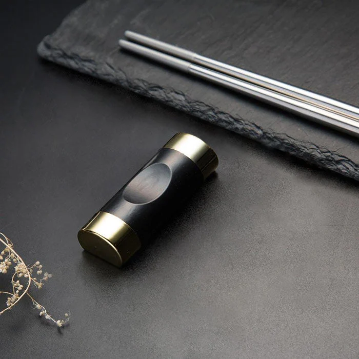 Support Baguettes Chinoises Noir et Or