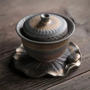 Tasse Chinoise En Céramique Avec Couvercle