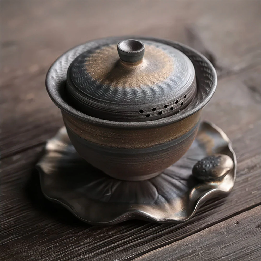 Tasse Chinoise En Céramique Avec Couvercle – Image 2