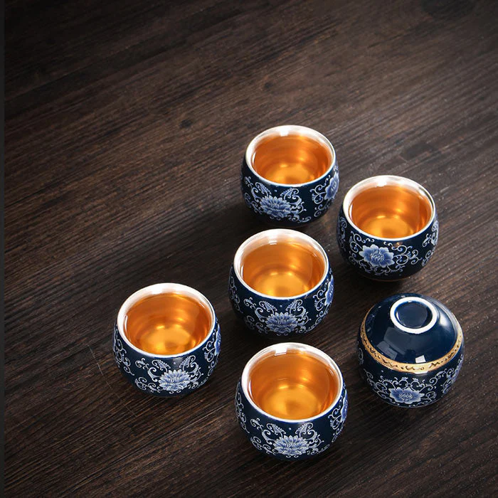 Service à Thé Chinois Plaqué Argent – Image 8