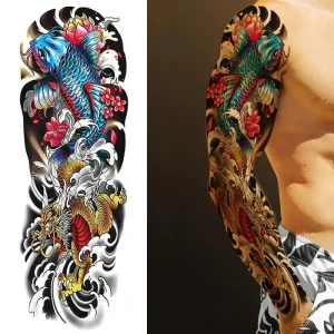 Tatouage Vague Style Chinois