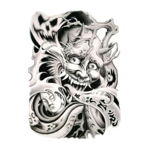Tatouage Masque Chinois