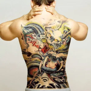 Tatouage Dragon Traditionnel Chinois