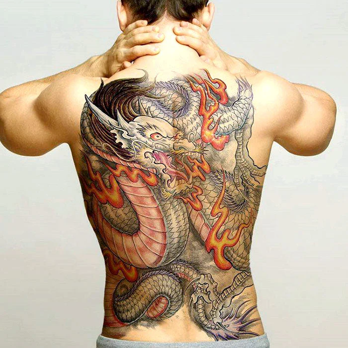 Tatouage Chinois Dos Homme – Image 2