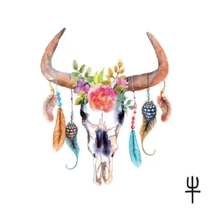 Tatouage Chinois Signe Astrologique Buffle