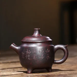 Théière Chinoise En Fonte et Céramique