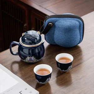 Tasse Chinoise Chat Avec Couvercle