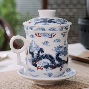 Tasses Chinoises Anciennes Blanches