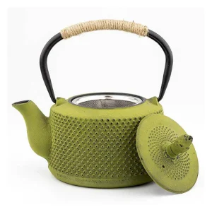 Théière Chinoise En Fonte Verte