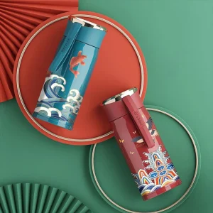 Tasses Chinoises En Métal Avec Couvercle