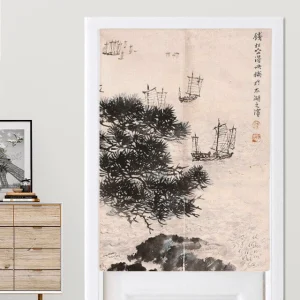 Rideaux Chinois Encre de Chine