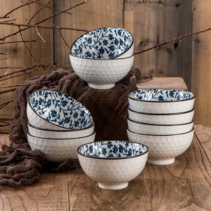 Bol Chinois Bleu Et Blanc