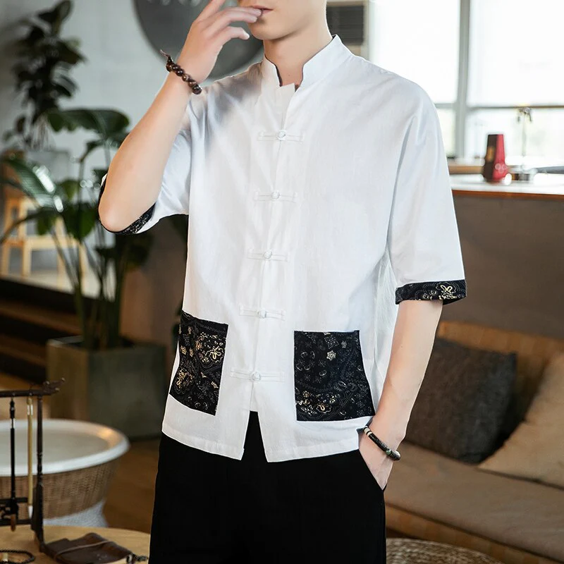 Chemise Homme Bouton Chinois – Image 2