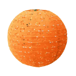 Lanterne Chinoise Ajourée Orange