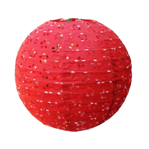 Lanterne Chinoise Ajourée Rouge