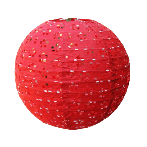 Lanterne Chinoise Ajourée Rouge