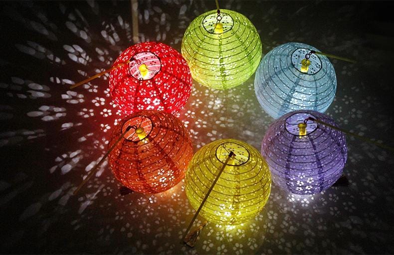 Lanterne Chinoise Ajourée Rouge – Image 4