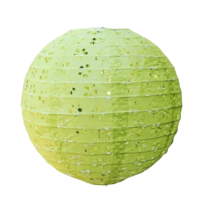 Lanterne Chinoise Ajourée Verte