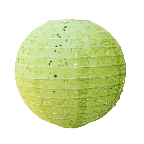 Lanterne Chinoise Ajourée Verte – Image 2