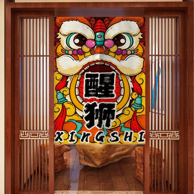 Rideaux Chinois Danse du Lion