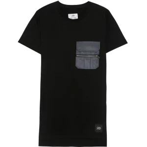 T-shirt poche réflechissante noir