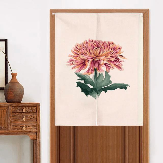 Rideaux Chinois Oiseau Bleu