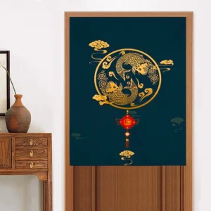 Rideaux Chinois Poissons