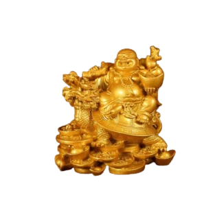 Statue Chinoise Bouddha et Tortue Dragon