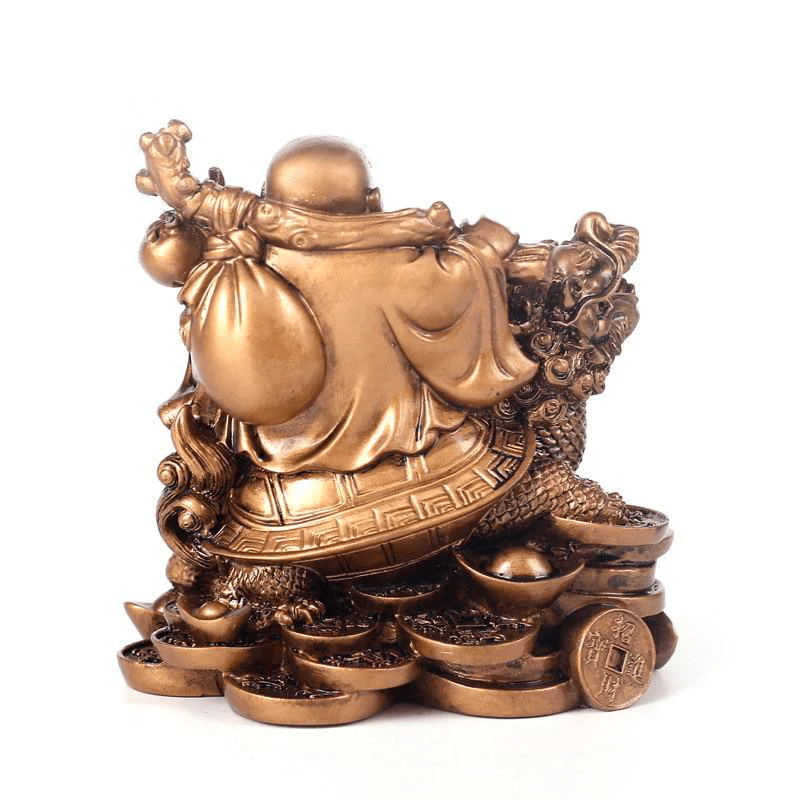 Statue Chinoise Bouddha et Tortue Dragon – Image 6