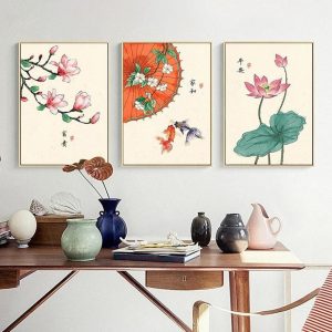 Tableau Chinois Chrysantheme