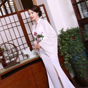 Robe Chinoise Marron