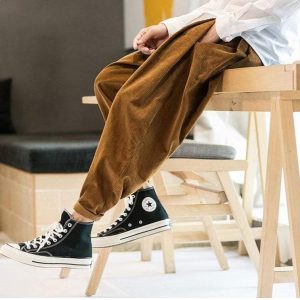 Pantalon Chinois Camel Fauve