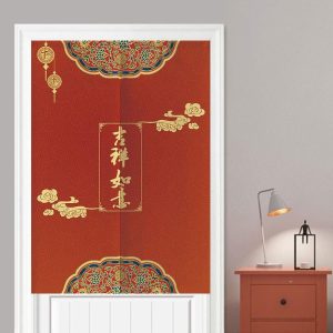 Rideaux Chinois Rouge