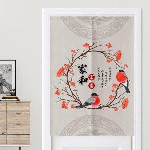 Rideaux Chinois Couronne de Fleurs