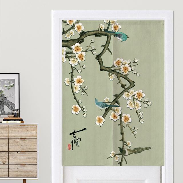 Rideaux Chinois Arbre Fleuri – Image 3