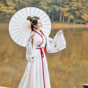 Hanfu Fleurs Rouges