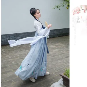 Hanfu Court Rouge et Blanc