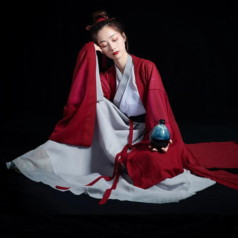 Hanfu Kimono Gris – Image 2