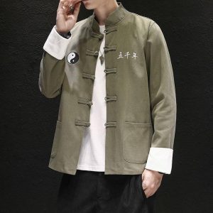 Veste Chinoise Homme en Velours