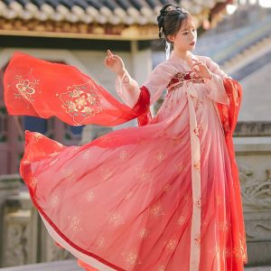 Hanfu Nuances de Rouge
