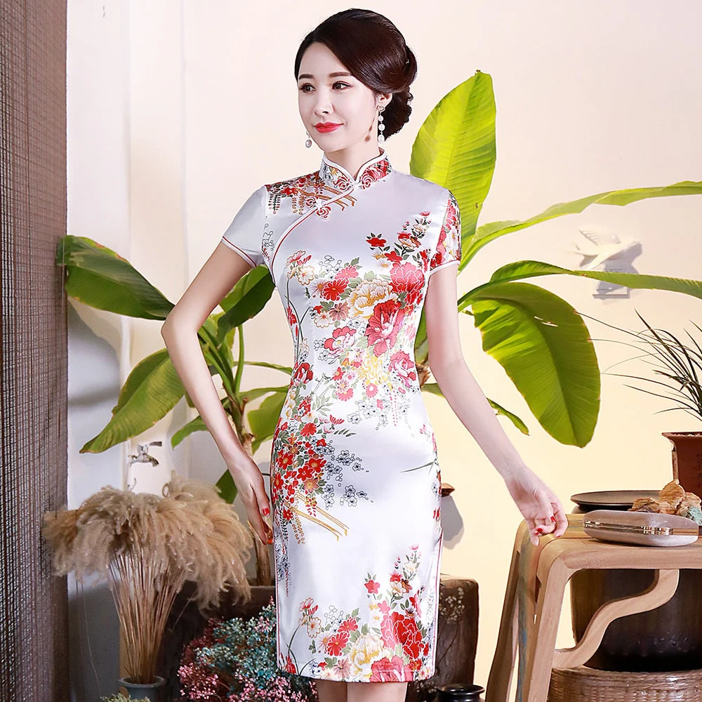 Robe à Fleurs Chinoise