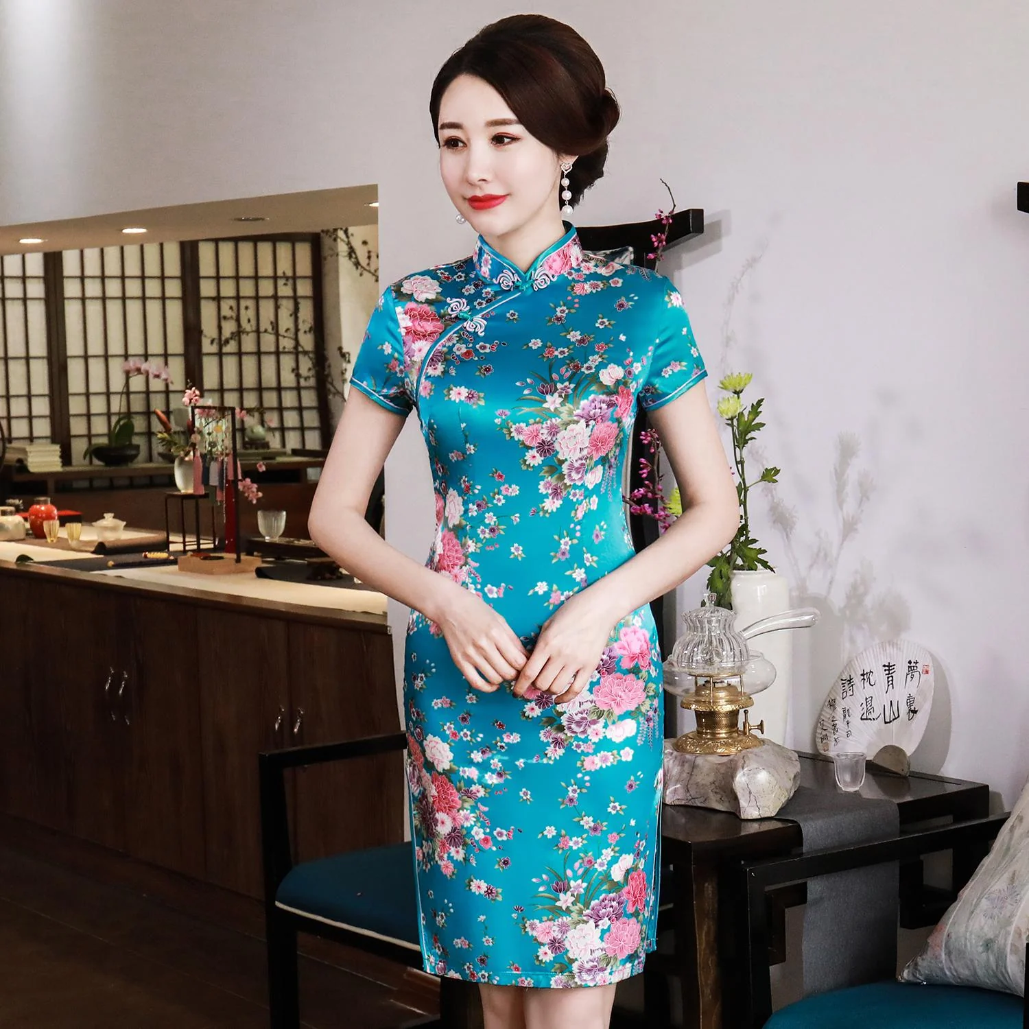 Robe à Fleurs Chinoise – Image 4