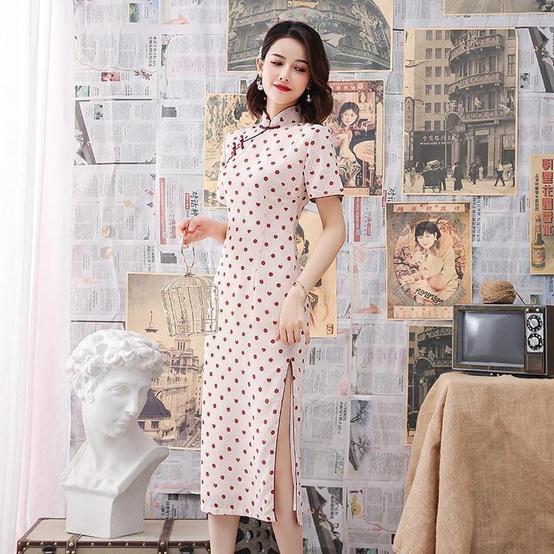 Robe Chinoise à Pois – Image 3
