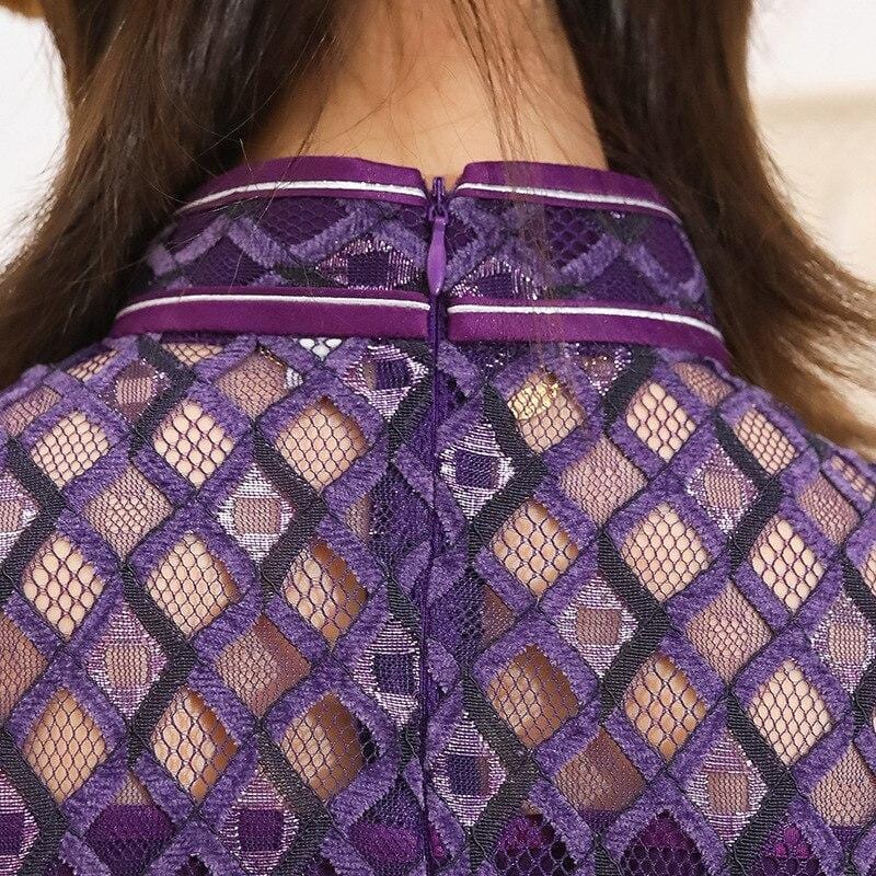 Robe Chinoise Violette – Image 5