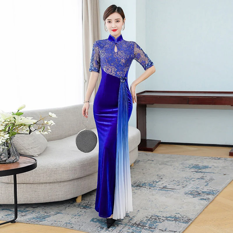 Robe Chinoise Velours – Image 3