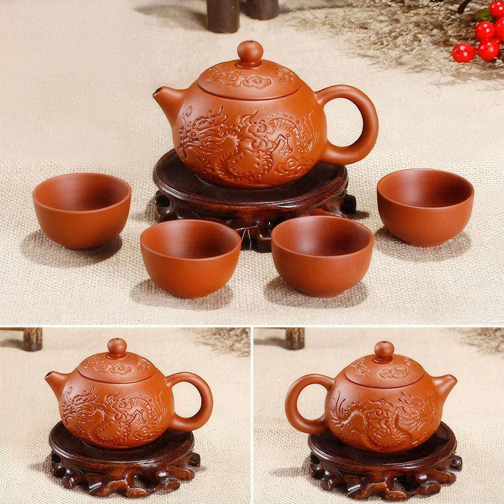 Service à Thé Chinois En Terre Cuite – Image 2