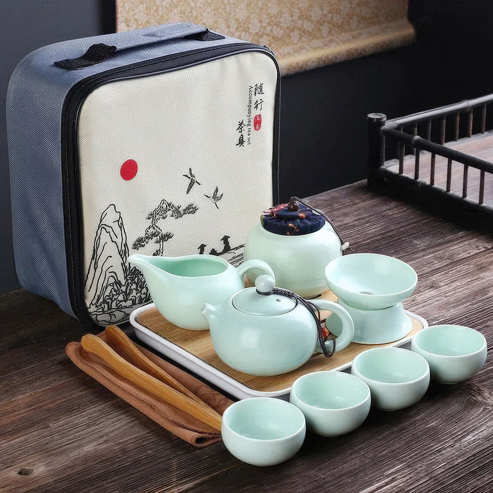 Service à Thé Chinois en Porcelaine Ancienne – Image 4