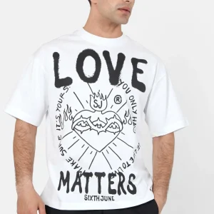 T-shirt LOVE MATTERS Blanc