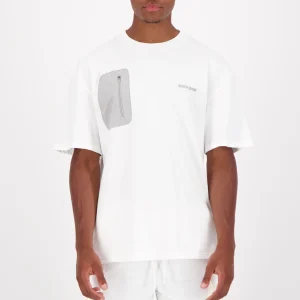 T-shirt poche nylon logo Blanc